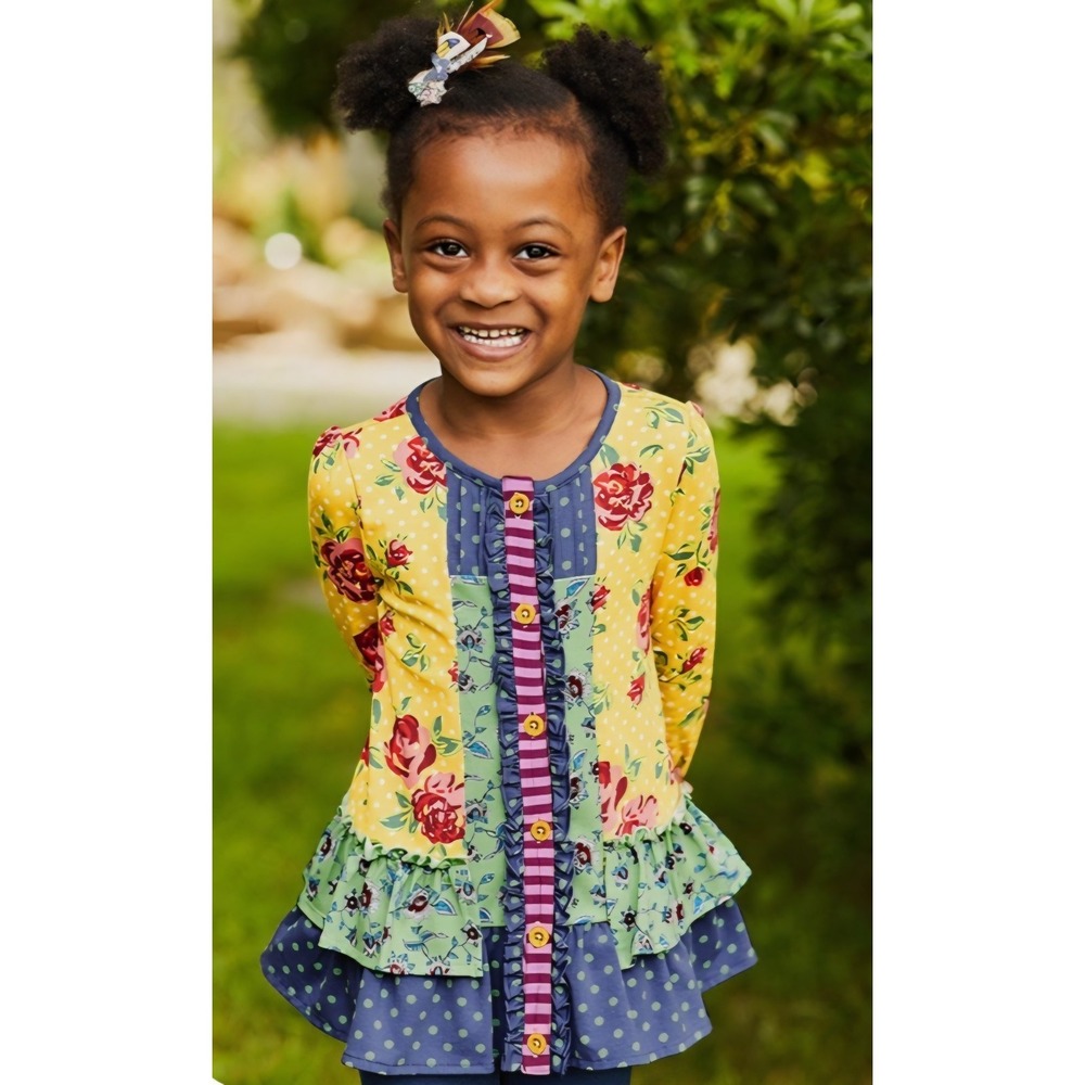 MATILDA JANE Patchwork BohoGirls Choose Your Own Path Setting Sun Tunic Size 6